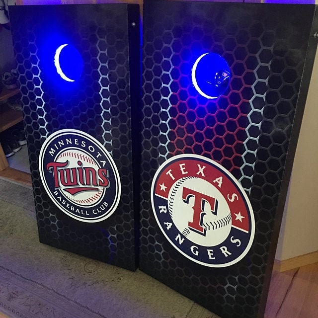 Adesivo Personalizado para Cornhole de Casamento com Textura 3D - Laminado - Adesivo em Vinil para Cornhole - Casamento - Presente Personalizado