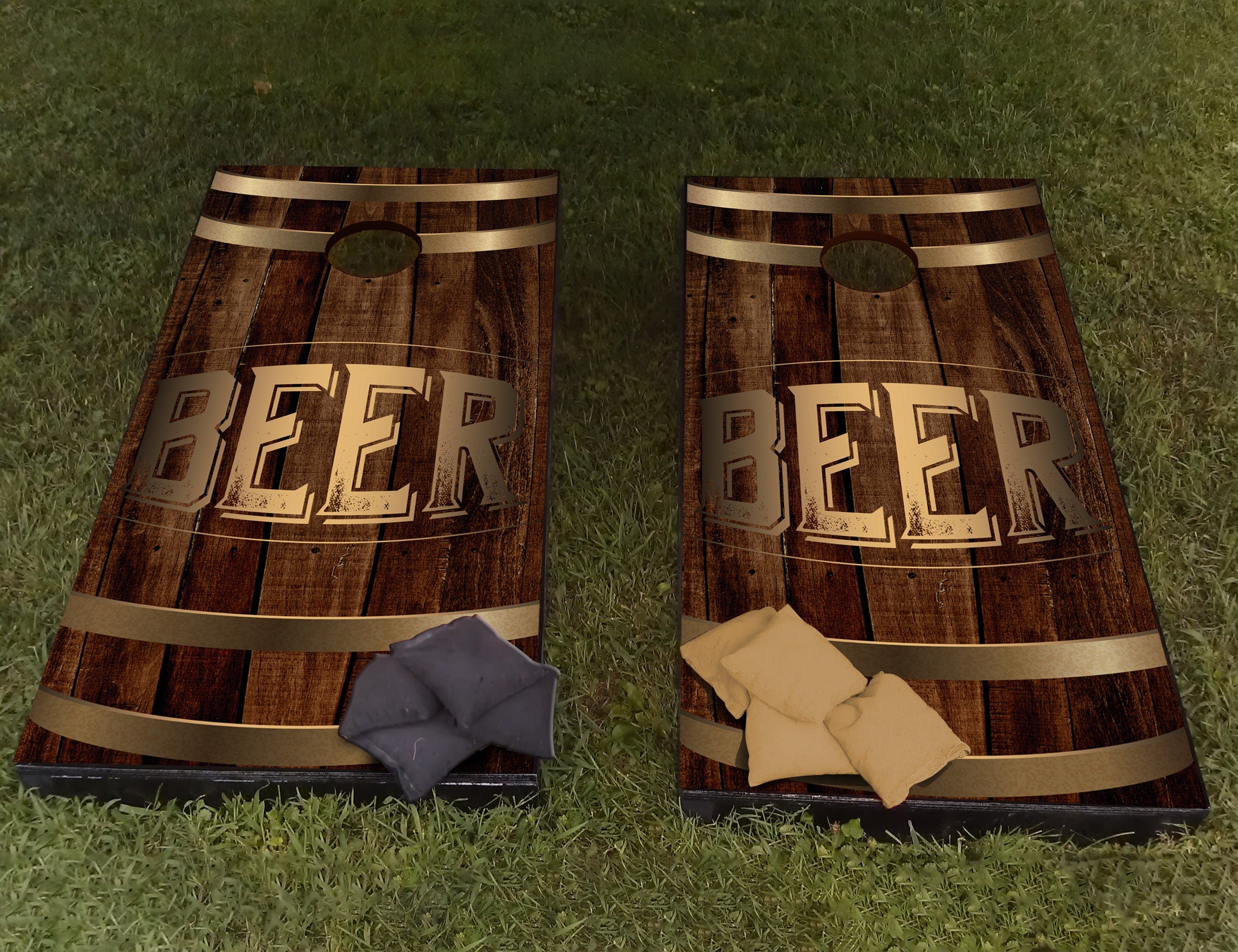 Adesivo Personalizado Barril de Cerveja para Cornhole