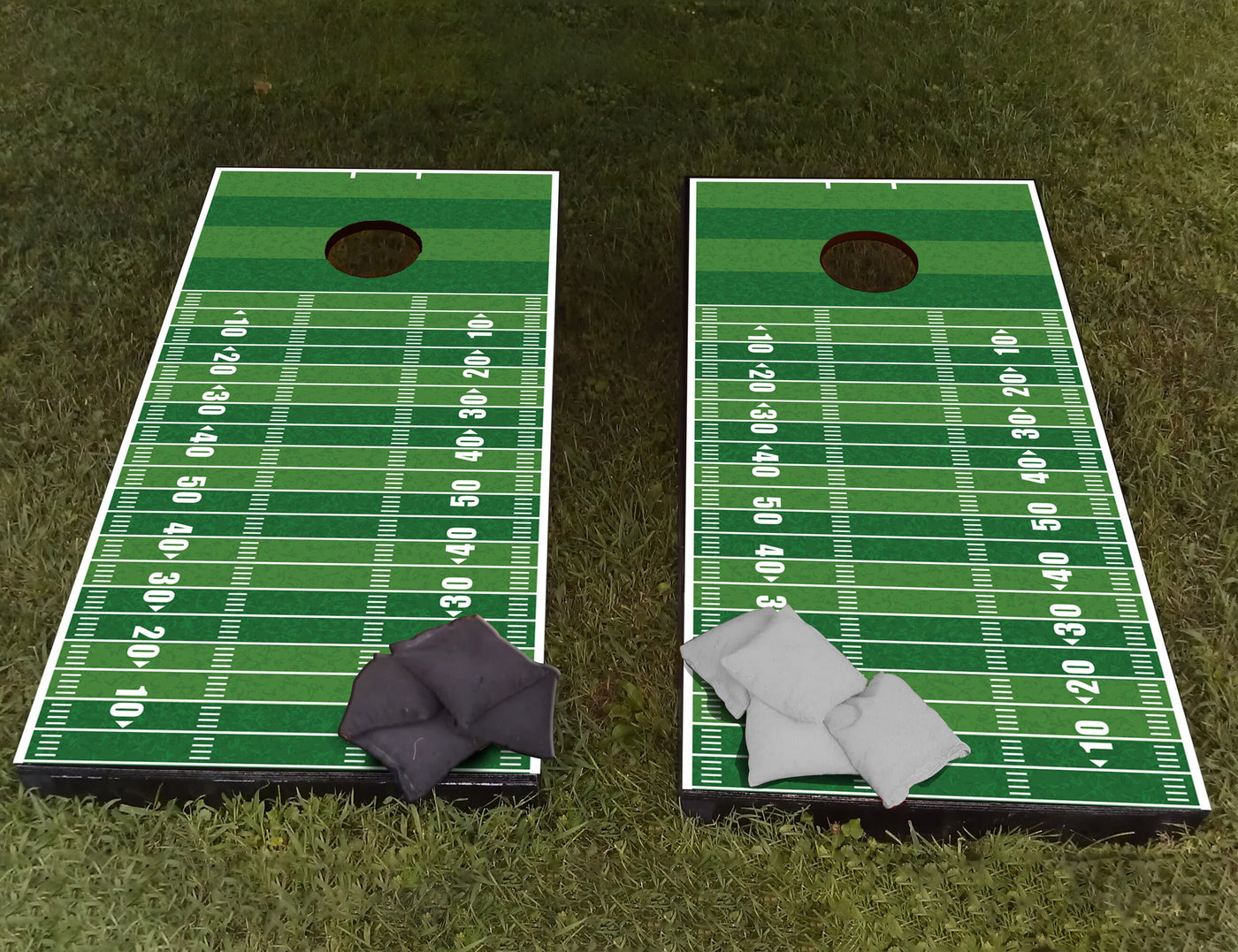 Placas cornhole personalizadas americanas de futebol, adesivo de decalque com textura 3d, decalque de vinil de pele laminada única para placas cornhole