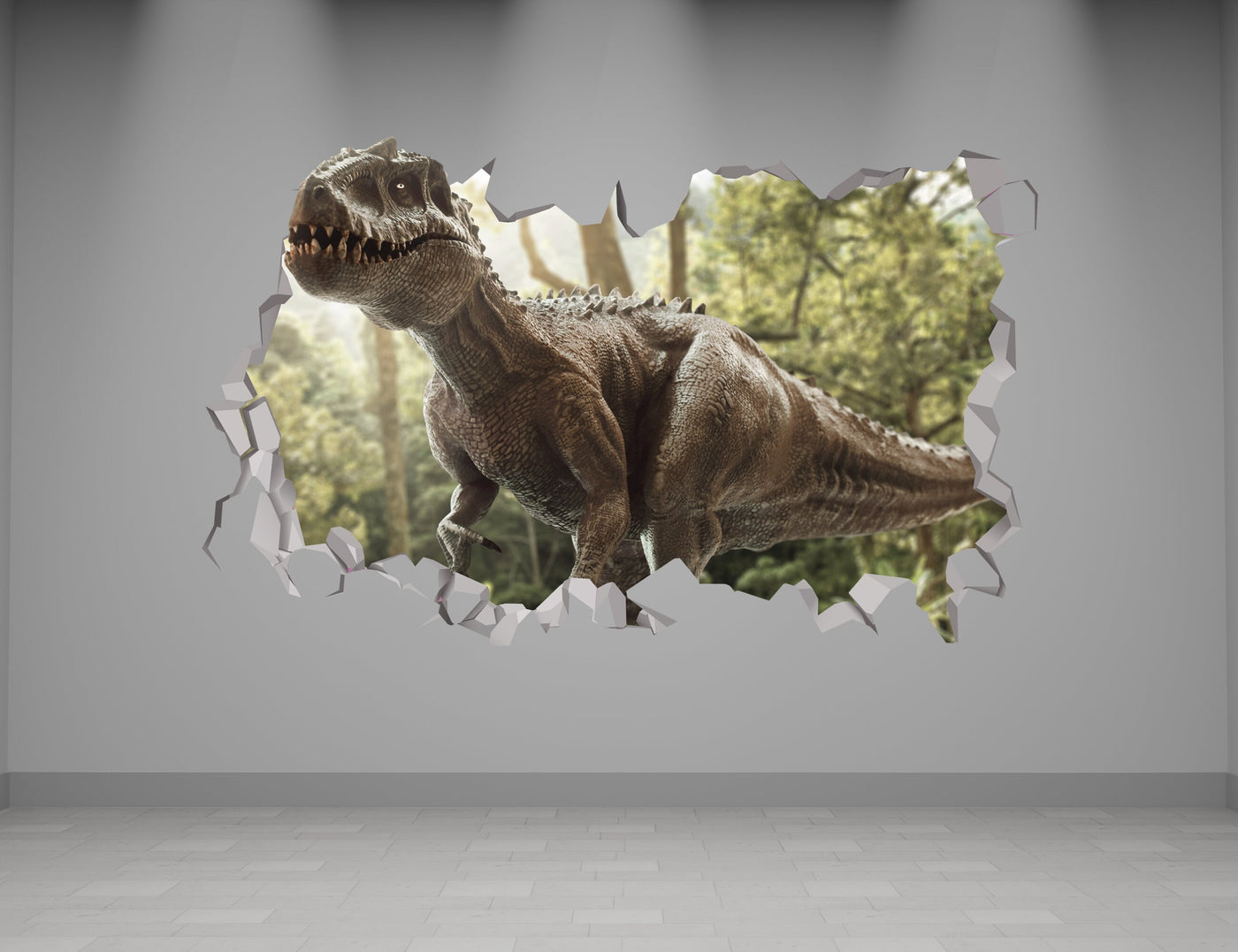 Jurassic Raptor 3D Wall Decal - Dino Stickers - Dinosaur Wall Decal - Kids Room Decor - Home Decor - Printable Wall Art - 3D Wall Art