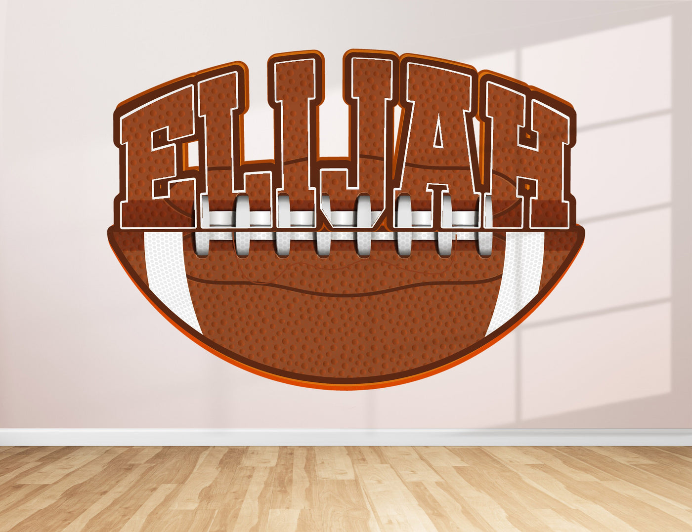 Name Football Decor for Boys Room - Football Stickers Name Wall Decal - Custom Name Stickers for Kids Personalized - Name Decals for Walls