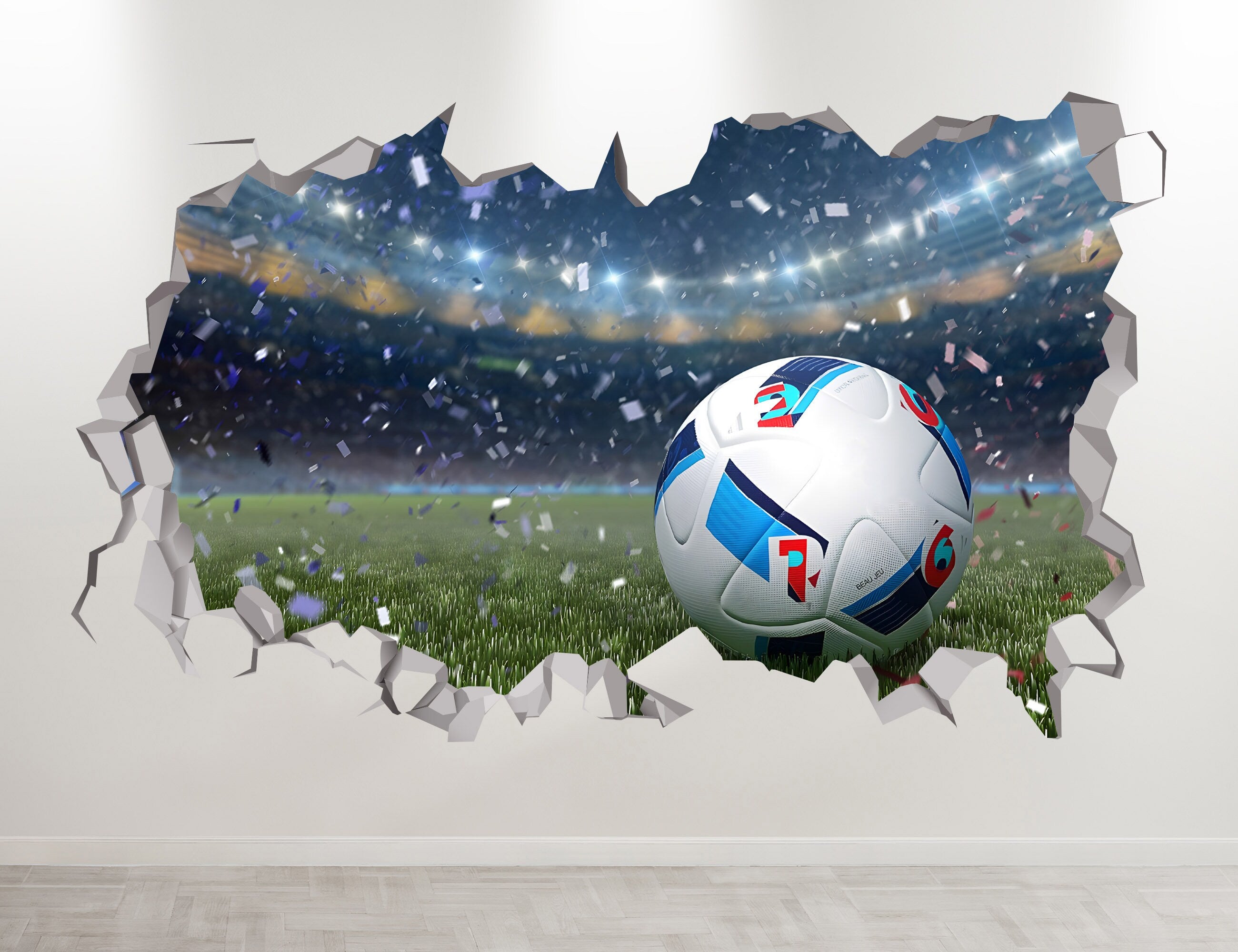 Soccer Wall Decal - Soccer Wall Art - Soccer Wall Decor for Kids Room - Soccer Poster - Soccer Stickers - Soccer Goal Decal - Kids Decor