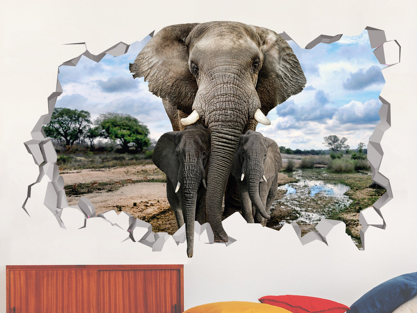 Elephant Wall Decal - Elephant Nursery - Elephant Decoration