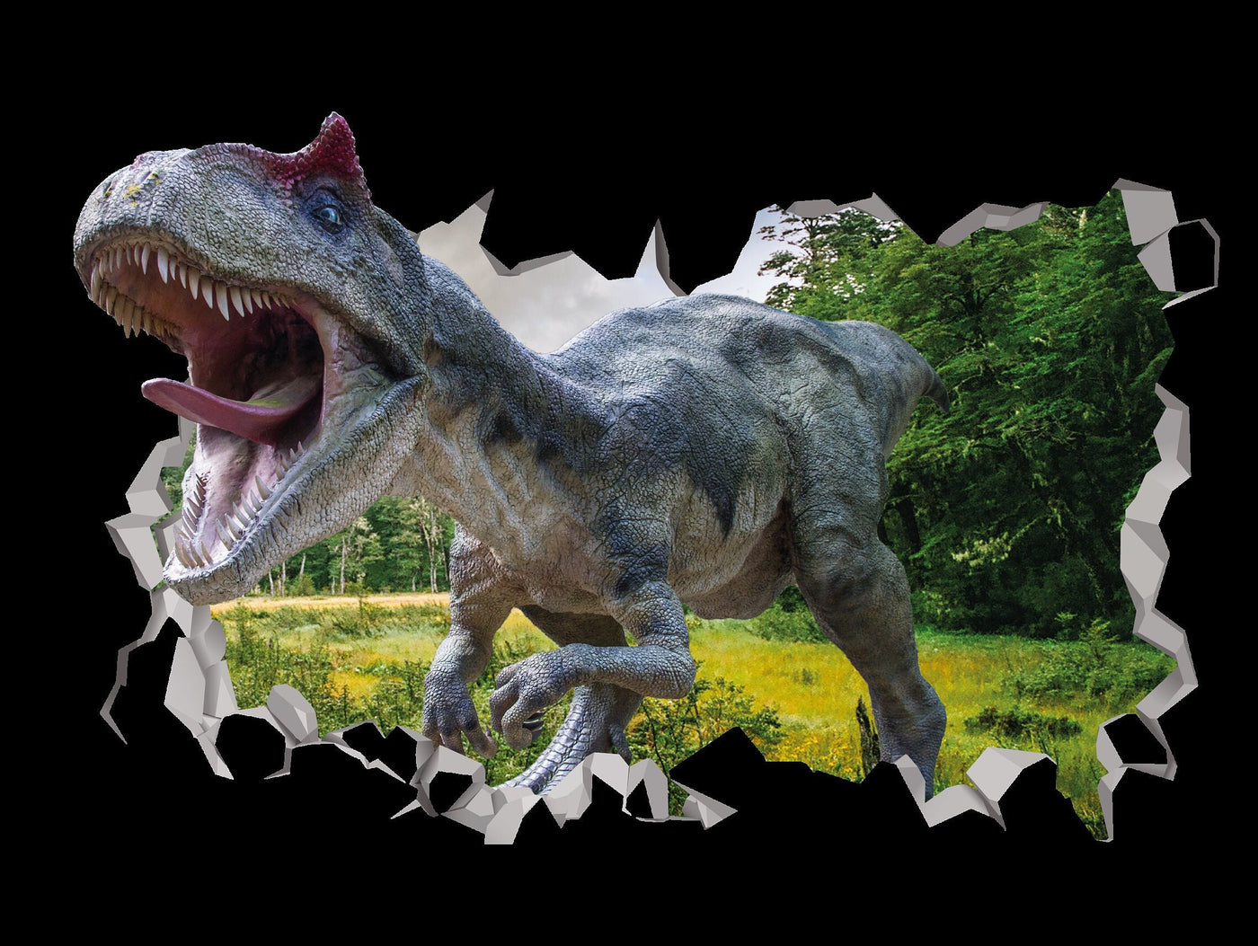 Dinosaur Wall Decal - T Rex Dinosaur 4k Decor