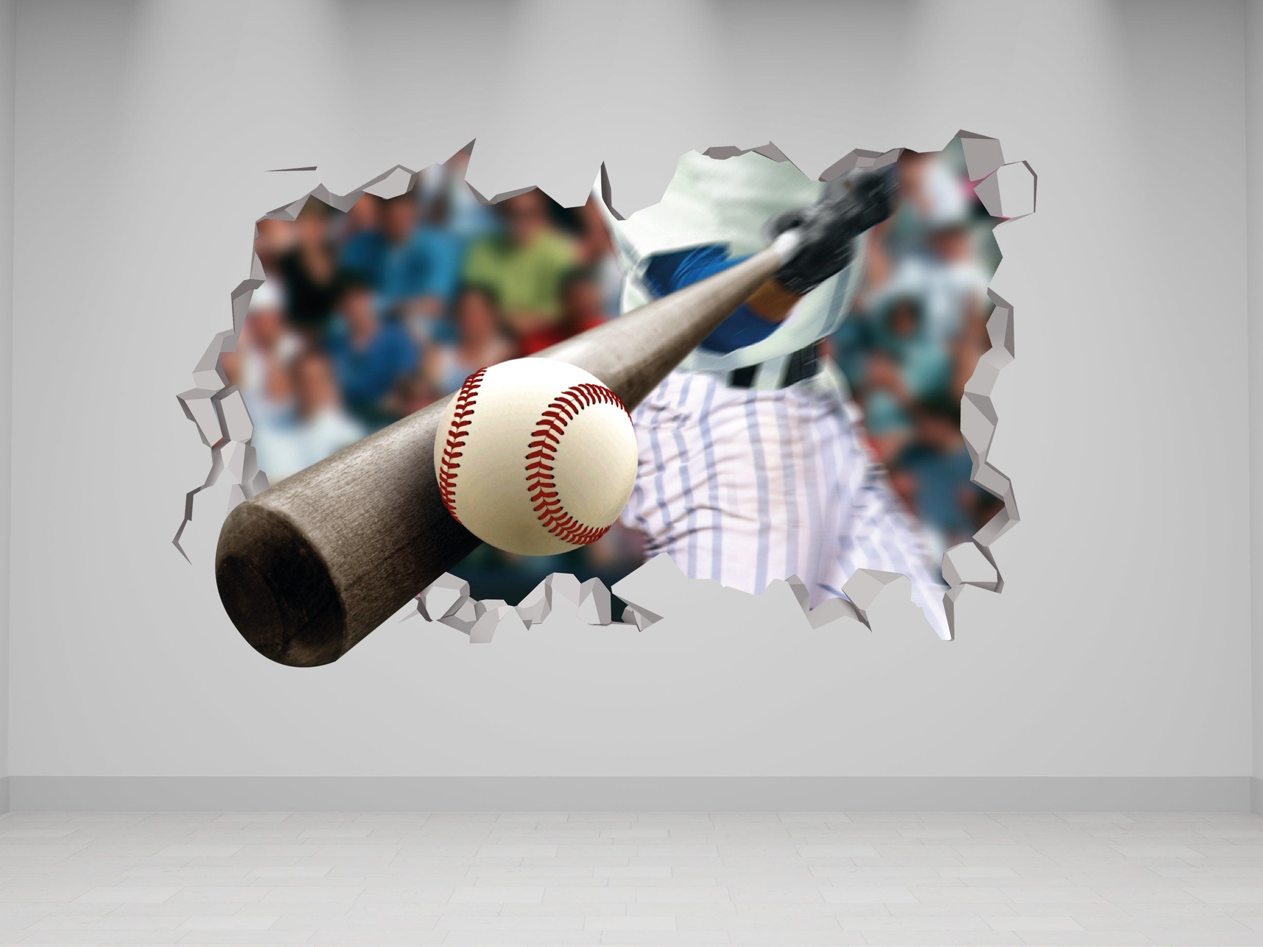 Baseball 3D Wall Decal