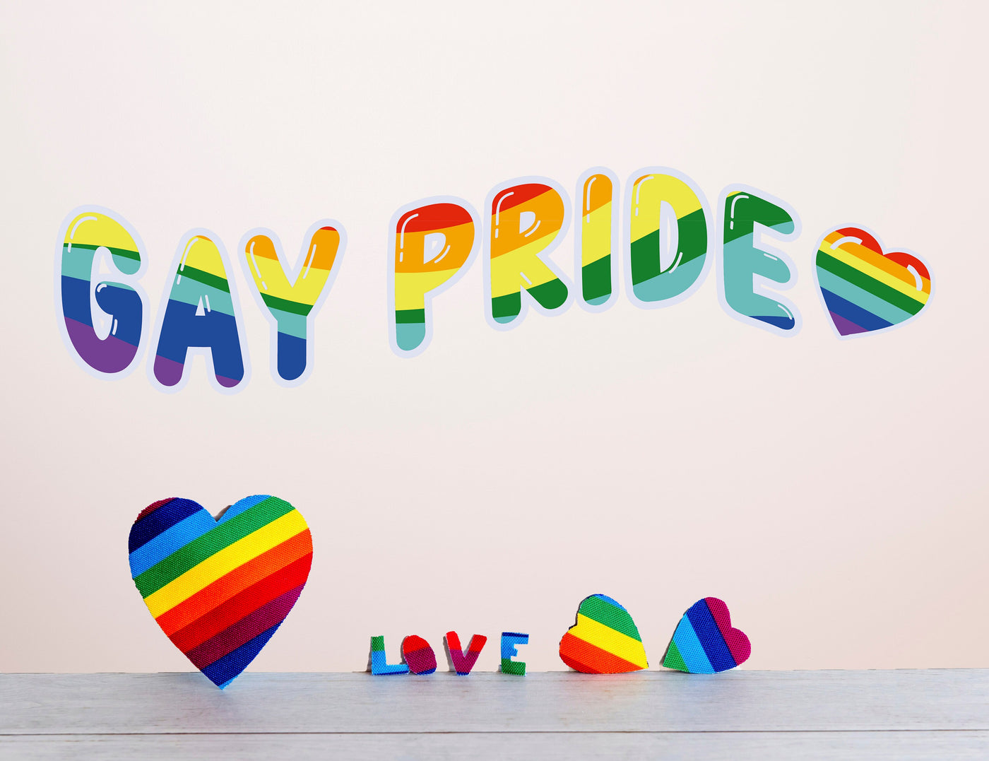 Decalque de parede do orgulho gay para quarto, decalques de escritório inclusivos, comemorando a diversidade, decalques de parede do mês do orgulho, decalques de dormitório de homenagem